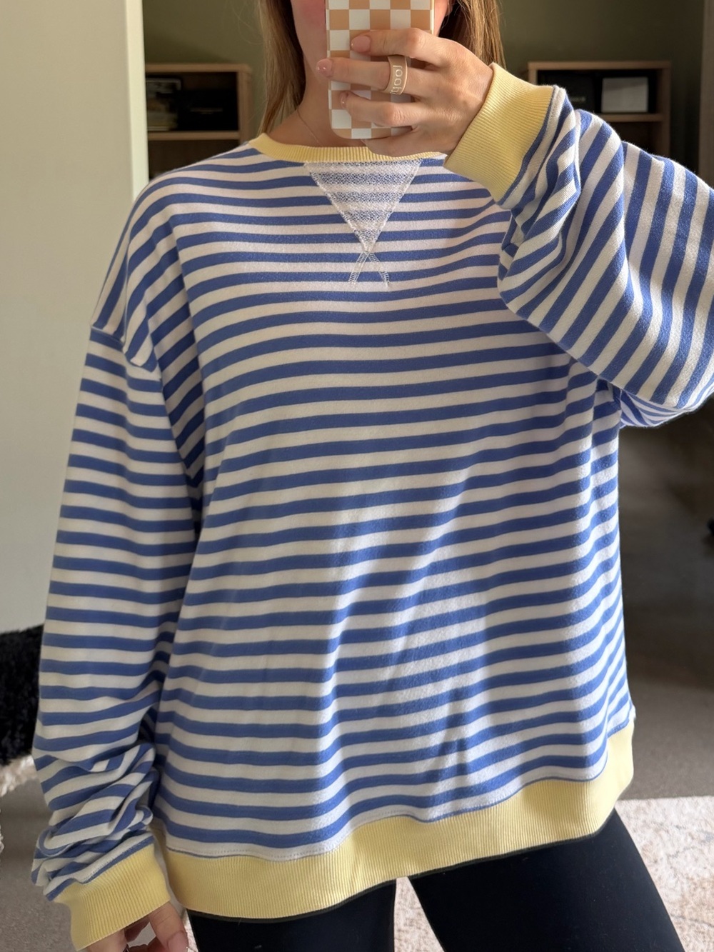 Free People striped crewneck